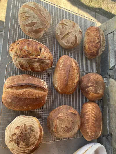 The Country Classic loaf on the dining table in the house