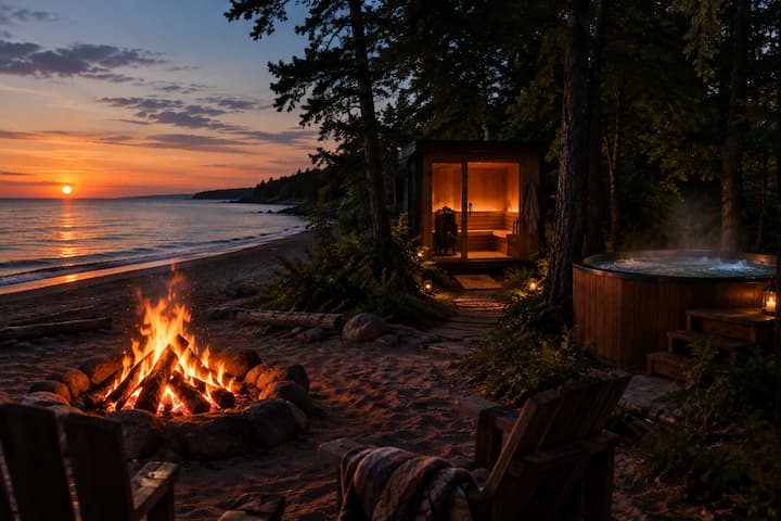 Sauna and Fire